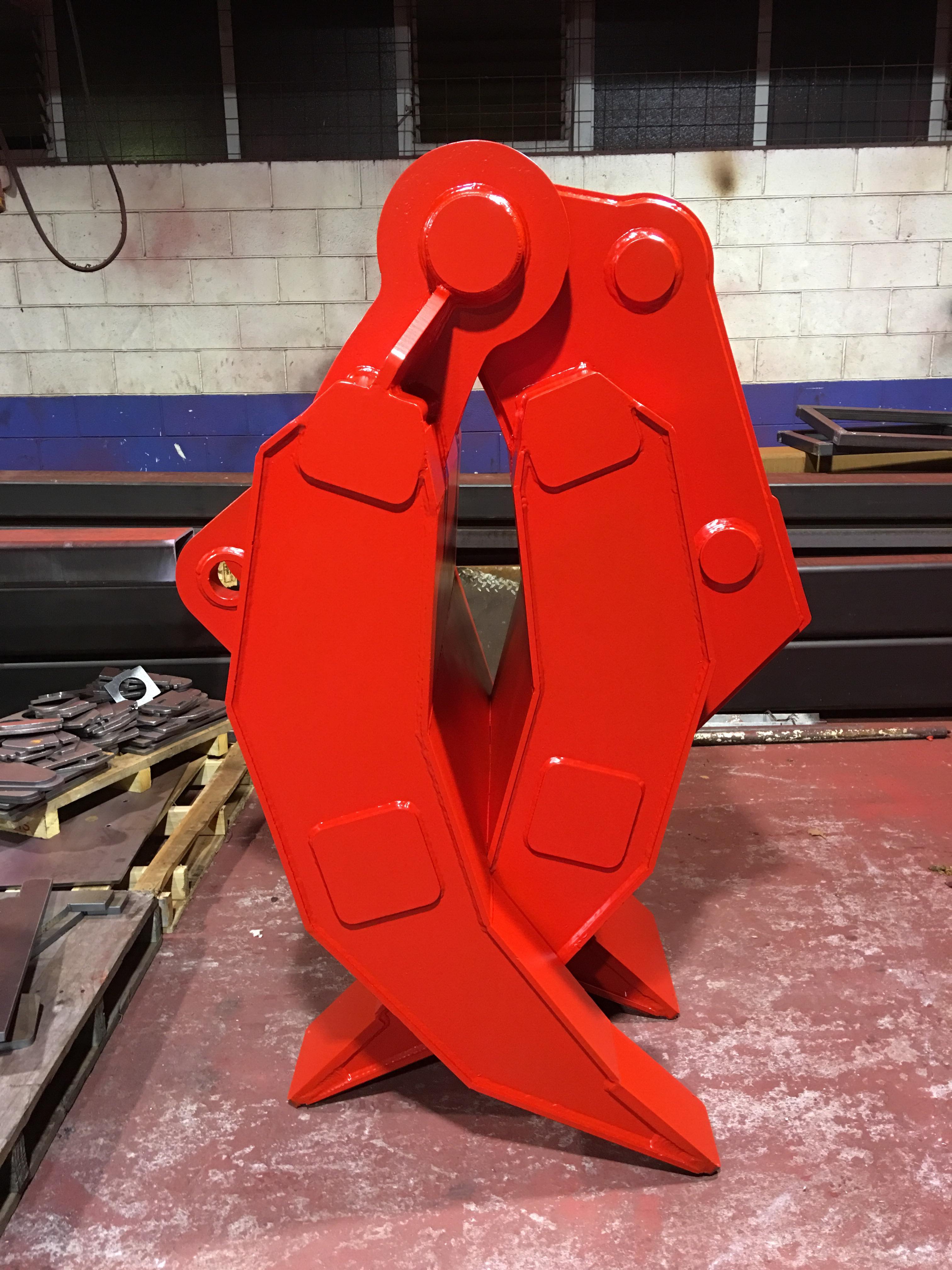 20 Tonne 5 tine Demolition Grapple manufactured for A-Ward. 